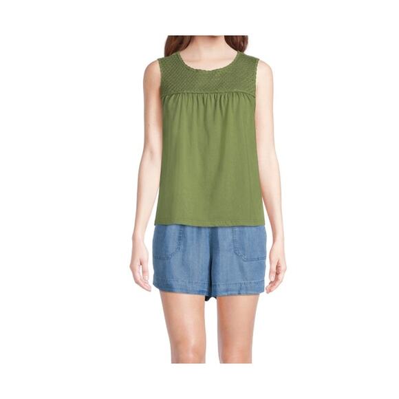 Time and Tru Women's Paperbag Waist Pull On-Shorts Medium Wash Blue XL - Picture 1 of 4
